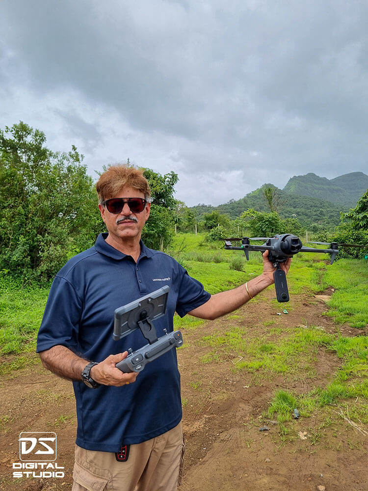 Launching Mavic 4 Pro with Insta 360 X5