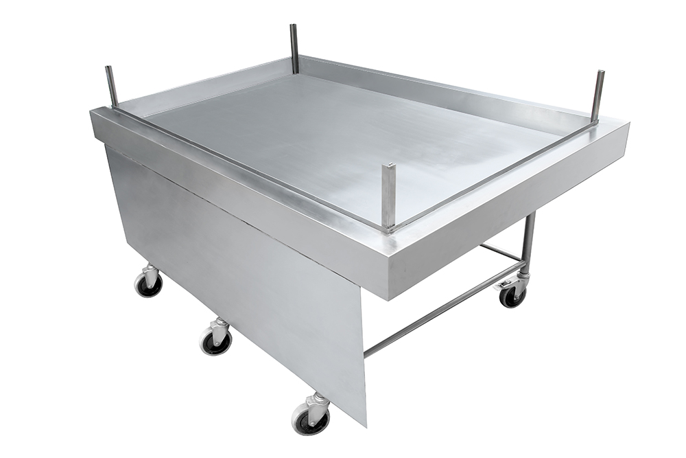 Stainless steel counter