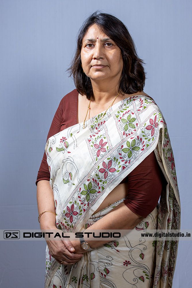 Lady executive wearing sari