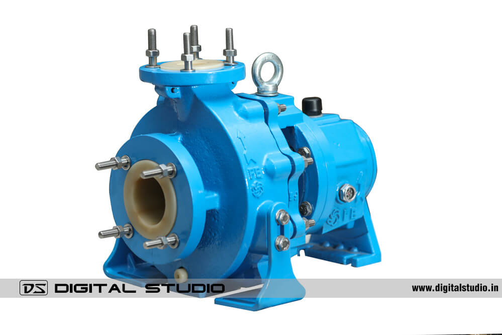 Photo of chemical process non-metallic pump for brochure