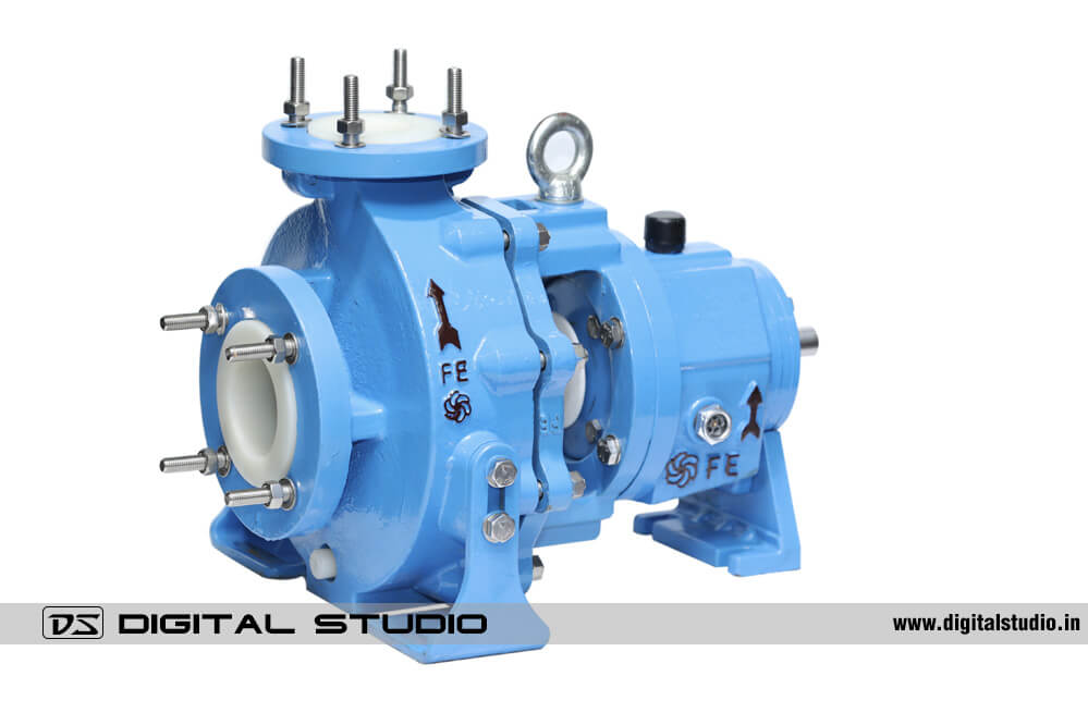 Industrial chemical process non-metallic pump