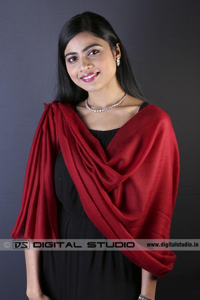 Single knotted style pashmina