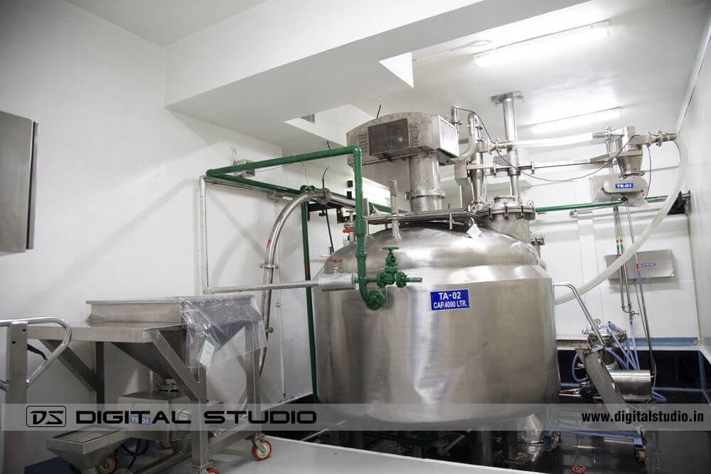 Blister packing machine used for tablet packaging in pharmaceutical unit