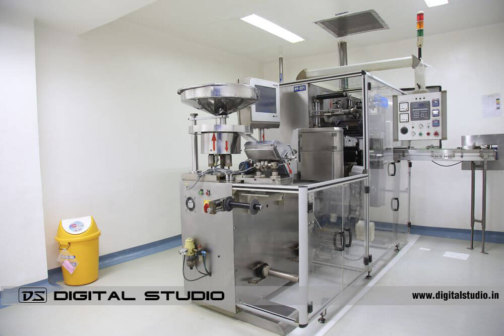 Professional photo of coating pan machine used in tablet production
