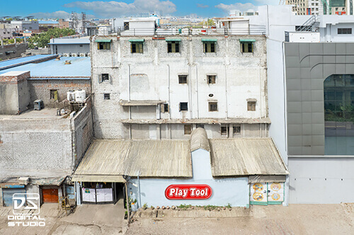 Professional factory facade photography for industrial video production in Delhi NCR