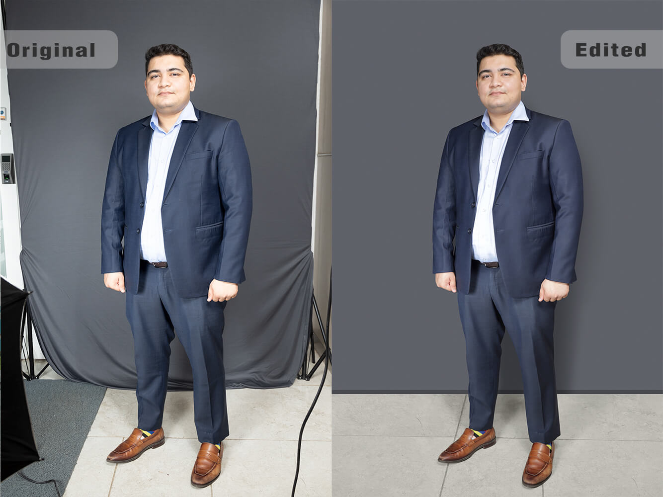 Corporate headshots - complete background change