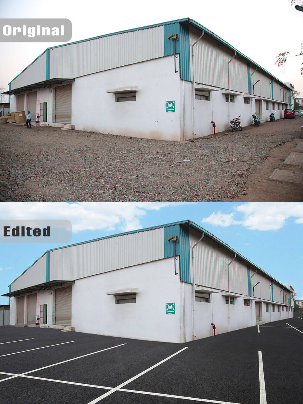 Fortis factory at Pune - Before / After