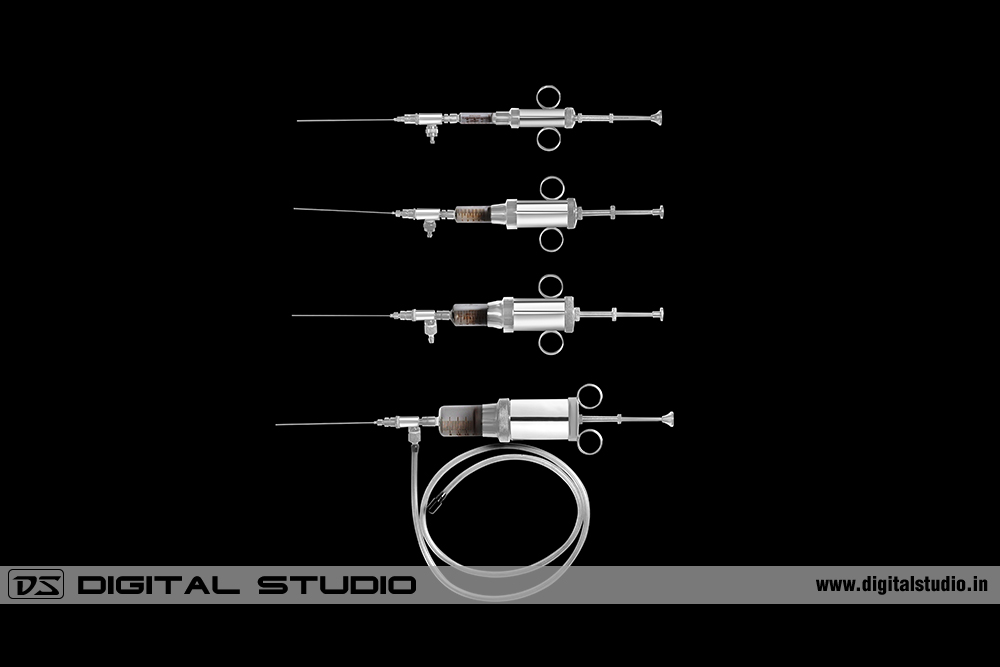 Syringes of various sizes and calibration